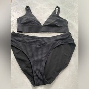 Women’s two piece swimsuit in black